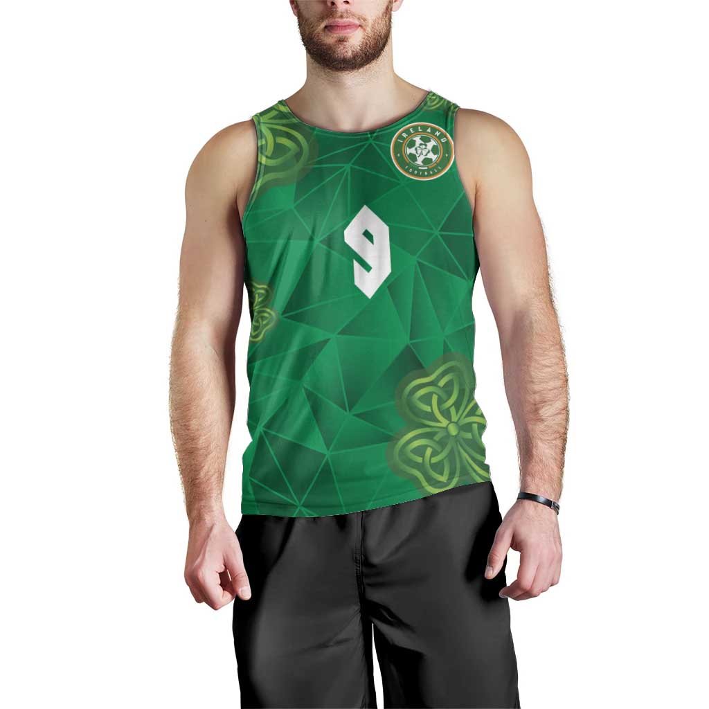 Custom Ireland Football Men Tank Top Shamrock Celtic Geometric Sport