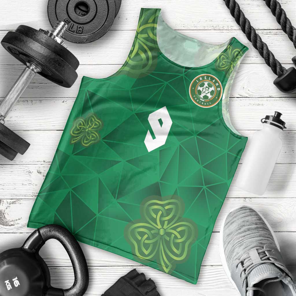 Custom Ireland Football Men Tank Top Shamrock Celtic Geometric Sport