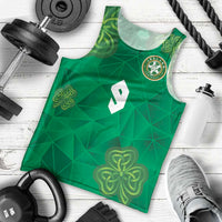 Custom Ireland Football Men Tank Top Shamrock Celtic Geometric Sport