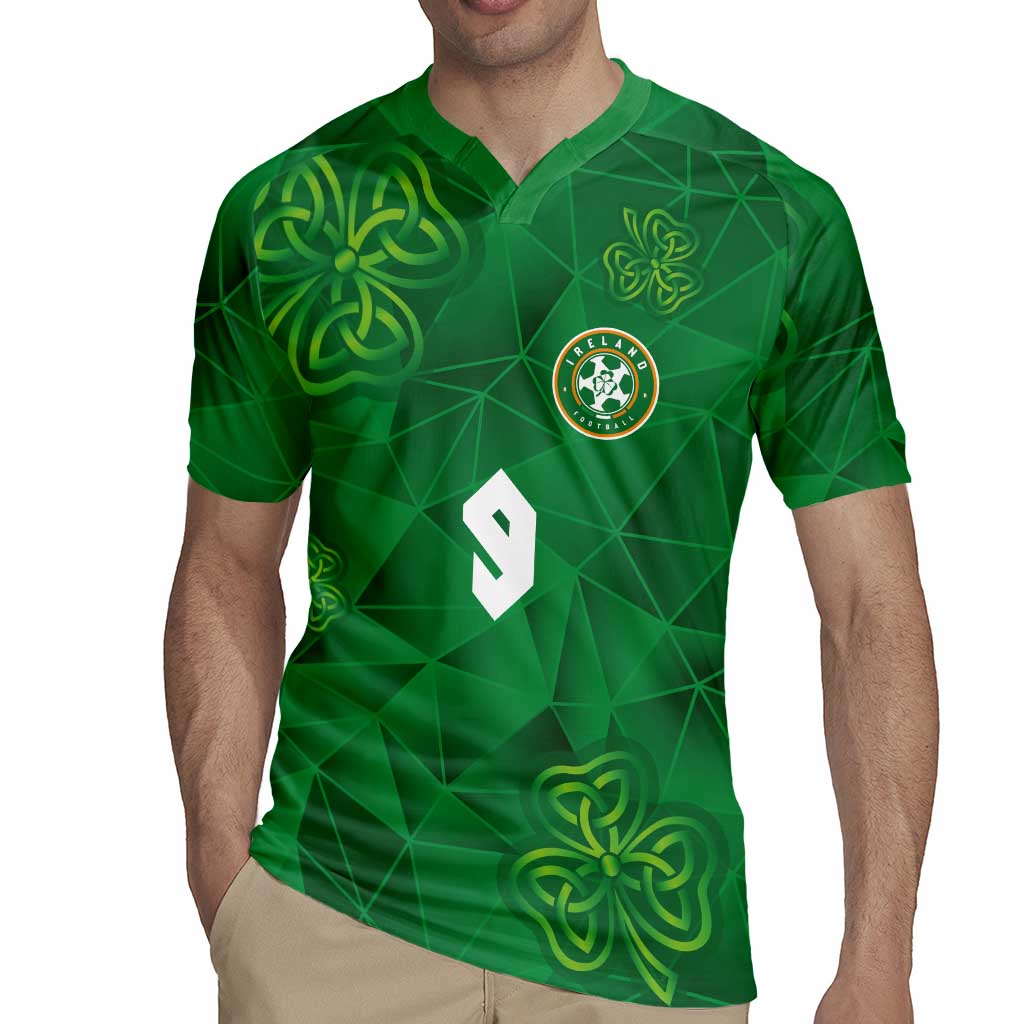 Custom Ireland Football Rugby Jersey Shamrock Celtic Geometric Sport