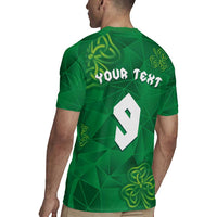 Custom Ireland Football Rugby Jersey Shamrock Celtic Geometric Sport