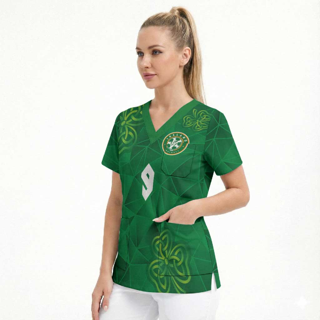 Custom Ireland Football Scrub Top Shamrock Celtic Geometric Sport