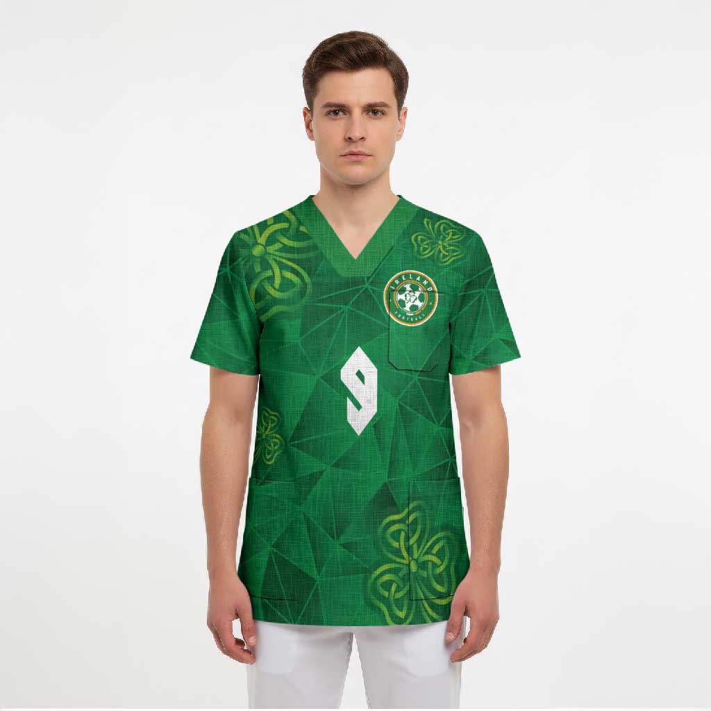 Custom Ireland Football Scrub Top Shamrock Celtic Geometric Sport