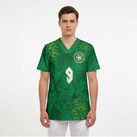 Custom Ireland Football Scrub Top Shamrock Celtic Geometric Sport