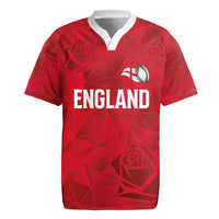 Custom England Rugby Rugby Jersey Roses Geometric Sport
