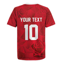 Custom England Rugby Rugby Jersey Roses Geometric Sport
