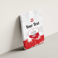 Personalized Polish National Flag Day Canvas Wall Art Polska White Eagle Grunge Style