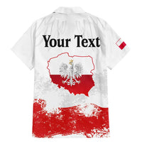 Personalized Polish National Flag Day Family Matching Mermaid Dress and Hawaiian Shirt Polska White Eagle Grunge Style