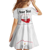 Personalized Polish National Flag Day Family Matching Off The Shoulder Long Sleeve Dress and Hawaiian Shirt Polska White Eagle Grunge Style