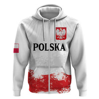Personalized Polish National Flag Day Hoodie Polska White Eagle Grunge Style
