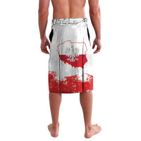 Personalized Polish National Flag Day Lavalava Polska White Eagle Grunge Style