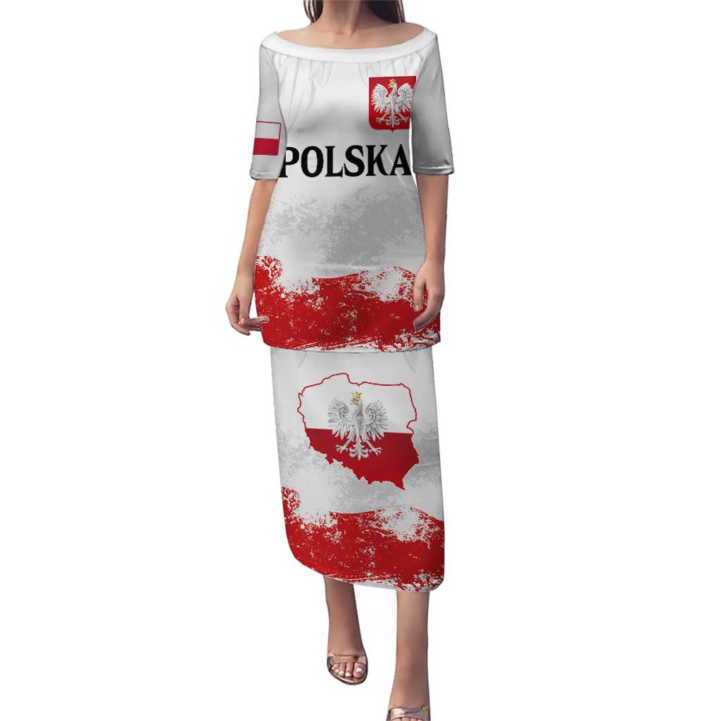 Personalized Polish National Flag Day Puletasi Polska White Eagle Grunge Style