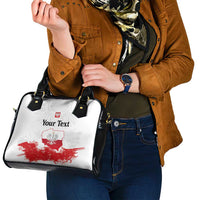 Personalized Polish National Flag Day Shoulder Handbag Polska White Eagle Grunge Style