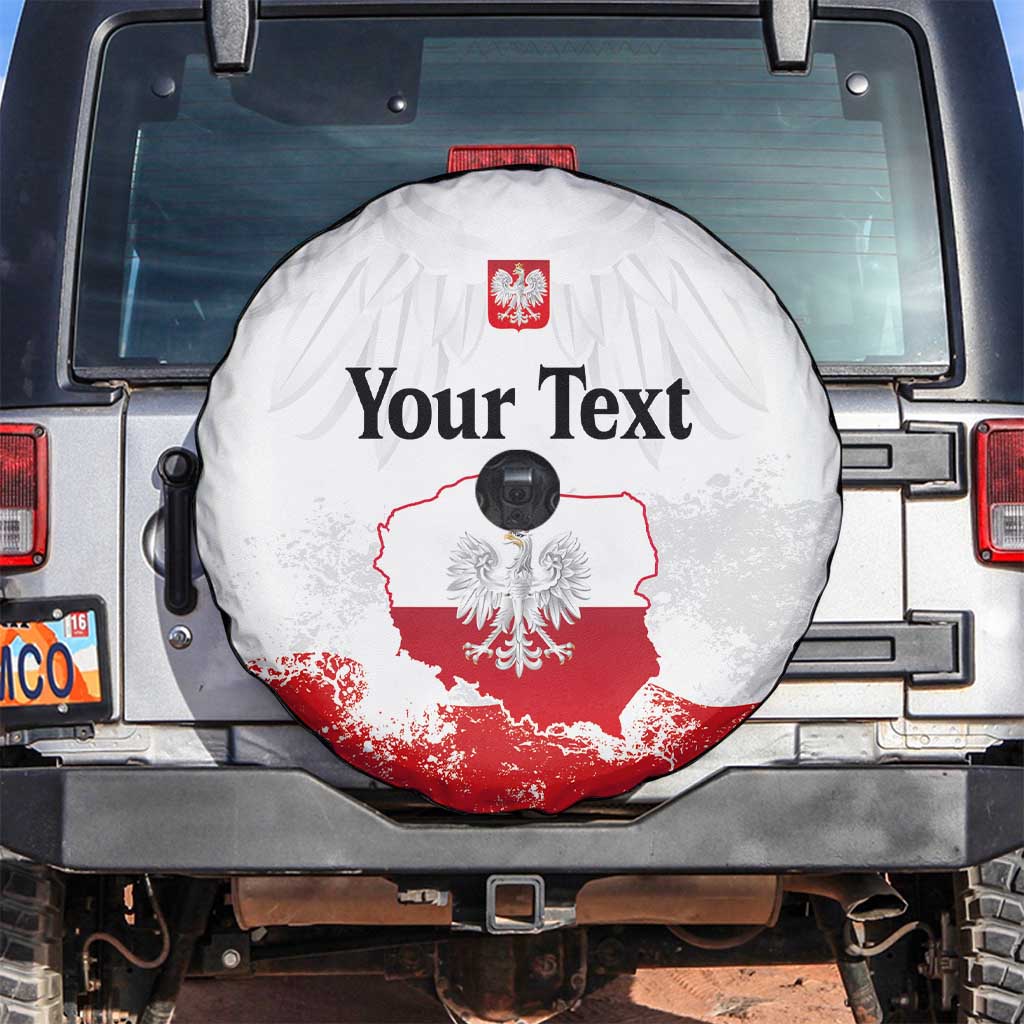 Personalized Polish National Flag Day Spare Tire Cover Polska White Eagle Grunge Style