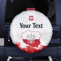 Personalized Polish National Flag Day Spare Tire Cover Polska White Eagle Grunge Style