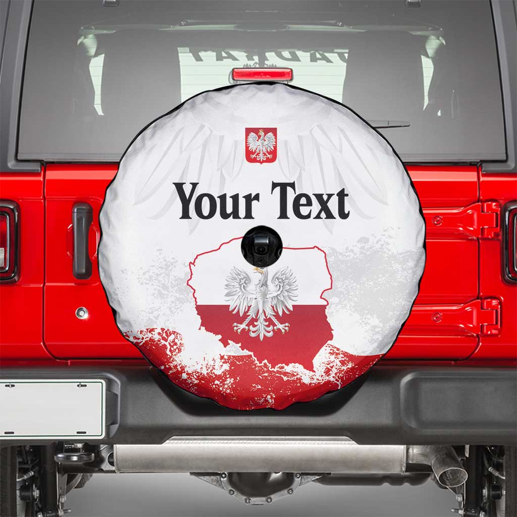 Personalized Polish National Flag Day Spare Tire Cover Polska White Eagle Grunge Style