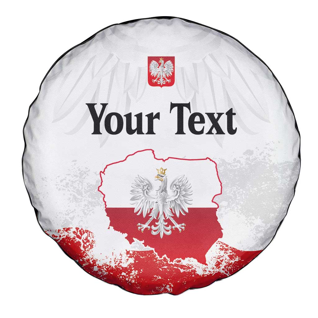 Personalized Polish National Flag Day Spare Tire Cover Polska White Eagle Grunge Style