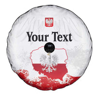 Personalized Polish National Flag Day Spare Tire Cover Polska White Eagle Grunge Style