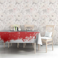 Personalized Polish National Flag Day Tablecloth Polska White Eagle Grunge Style