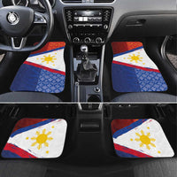 Philippines National Flag Day Car Mats Polynesian and Yakan Tattoo Brush Style