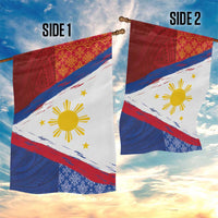 Philippines National Flag Day Garden Flag Polynesian and Yakan Tattoo Brush Style