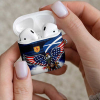 Scottish-American Heritage Month AirPods Case USA Eagle with Scottish Traditional Costume