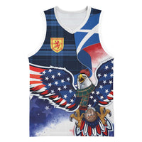Scottish-American Heritage Month Basketball Jersey USA Eagle with Scottish Traditional Costume