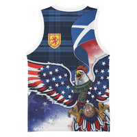 Scottish-American Heritage Month Basketball Jersey USA Eagle with Scottish Traditional Costume