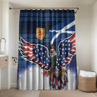 Scottish-American Heritage Month Bathroom Set USA Eagle with Scottish Traditional Costume
