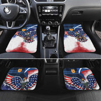 Scottish-American Heritage Month Car Mats USA Eagle with Scottish Traditional Costume