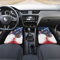 Scottish-American Heritage Month Car Mats USA Eagle with Scottish Traditional Costume