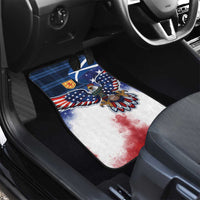 Scottish-American Heritage Month Car Mats USA Eagle with Scottish Traditional Costume