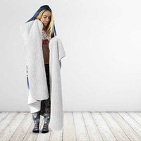 Scottish-American Heritage Month Hooded Blanket USA Eagle with Scottish Traditional Costume