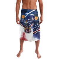 Scottish-American Heritage Month Lavalava USA Eagle with Scottish Traditional Costume