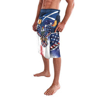 Scottish-American Heritage Month Lavalava USA Eagle with Scottish Traditional Costume