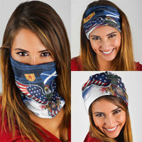 Scottish-American Heritage Month Neck Gaiter USA Eagle with Scottish Traditional Costume