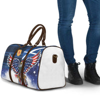 Scottish-American Heritage Month Travel Bag USA Eagle with Scottish Traditional Costume