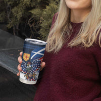 Scottish-American Heritage Month Tumbler Cup USA Eagle with Scottish Traditional Costume