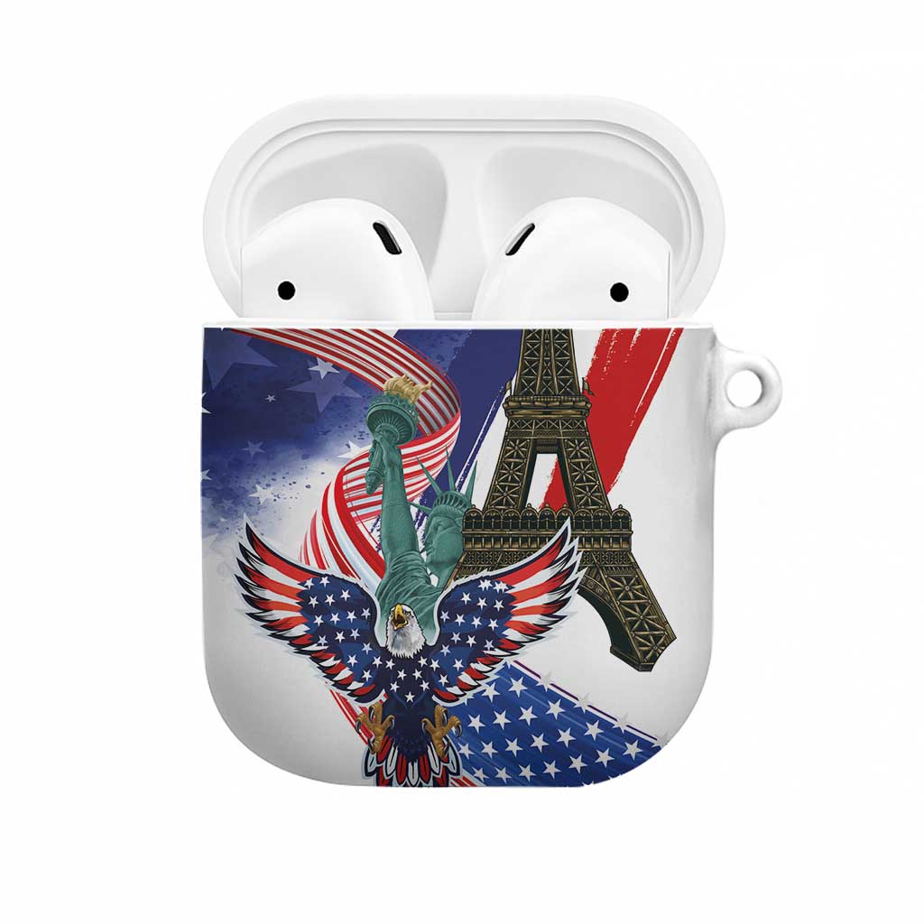 French-American Heritage Month AirPods Case Dual Heritage and National Flag