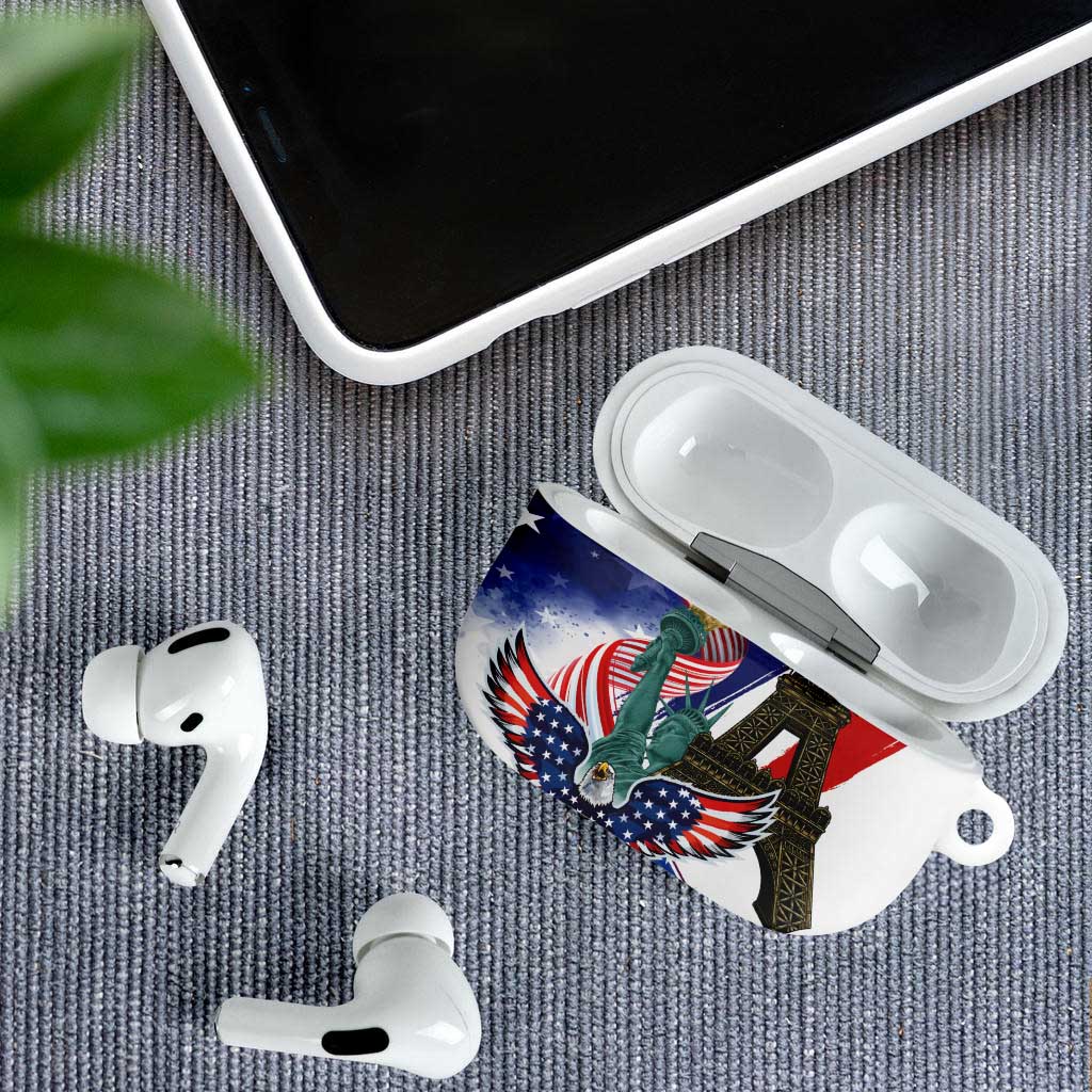 French-American Heritage Month AirPods Case Dual Heritage and National Flag