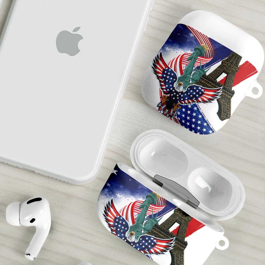 French-American Heritage Month AirPods Case Dual Heritage and National Flag