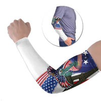 French-American Heritage Month Arm Sleeves Dual Heritage and National Flag