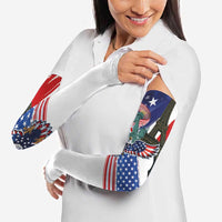 French-American Heritage Month Arm Sleeves Dual Heritage and National Flag