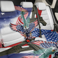 French-American Heritage Month Back Car Seat Cover Dual Heritage and National Flag