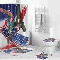 French-American Heritage Month Bathroom Set Dual Heritage and National Flag