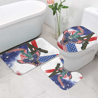 French-American Heritage Month Bathroom Set Dual Heritage and National Flag