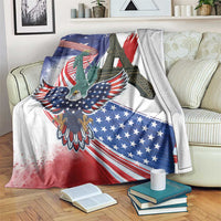 French-American Heritage Month Blanket Dual Heritage and National Flag