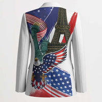 French-American Heritage Month Blazer Dual Heritage and National Flag