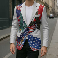 French-American Heritage Month Blazer Dual Heritage and National Flag