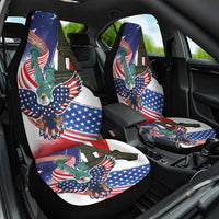 French-American Heritage Month Car Seat Cover Dual Heritage and National Flag